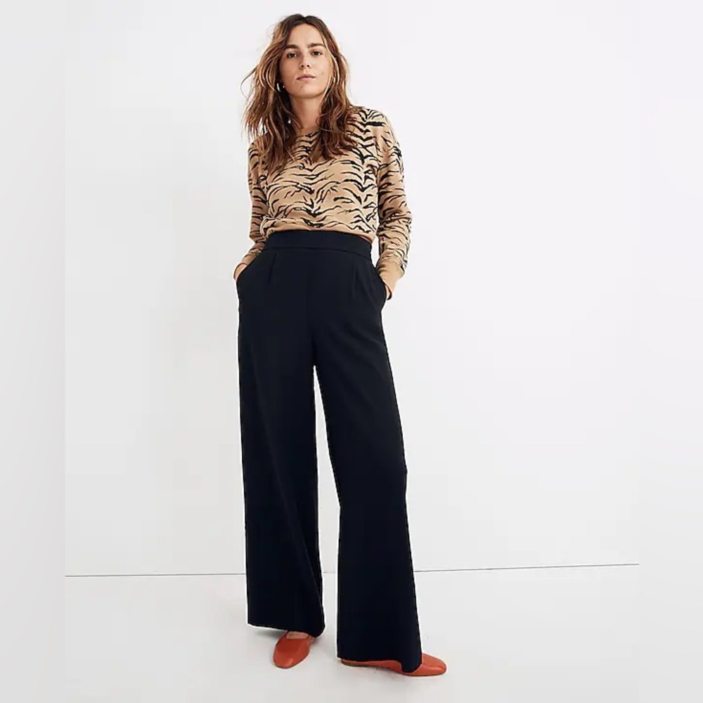 Madewell Black Wide-Leg Pants